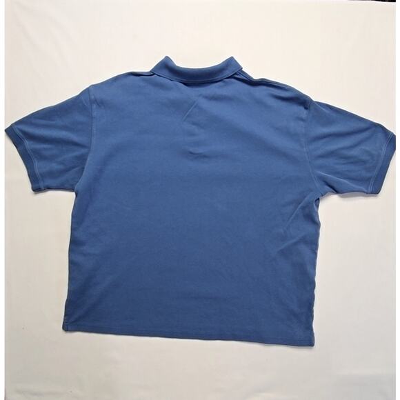 Vintage Van Heusen Classic Polo Shirt XL Blue Short Sleeve Casual Shirt 2000s - Picture 7 of 9